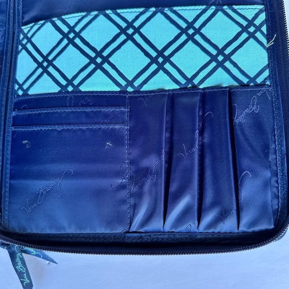 Vera Bradley Tablet Tamer Organizer Case Sleeve Bag in Cuban Tiles Blue/green